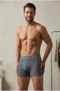 Erkek Casual Comfort Günlük Gri Boxer
