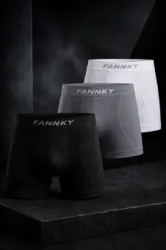 Erkek Rahat Esnek Seamless 3 Lü Boxer Ten