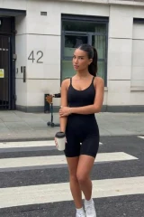 Kadın Sıkılaştırıcı SİYAH Casual Esnek Body