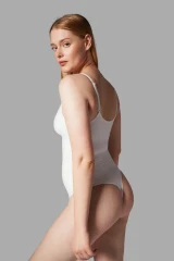 string zıbın sıkılaştırıcı toparlayıcı örme kumaş body 9052 Beyaz