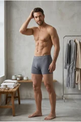 Erkek Casual Comfort Günlük Gri Boxer