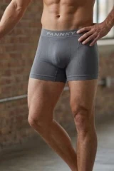 Erkek Trend Nefes Alan Relaxed Gri Boxer