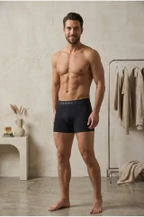 Erkek Casual Comfort Günlük Siyah Boxer